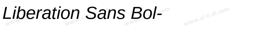 Liberation Sans Bol字体转换